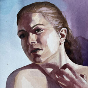Elysium – $150, 12″ x 9″, Watercolor on Paper, 2026