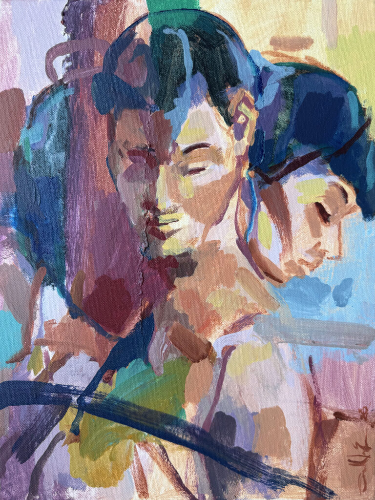 Redress – $250, 12" x 16", Acrylic and Oil on Canvas, 2026