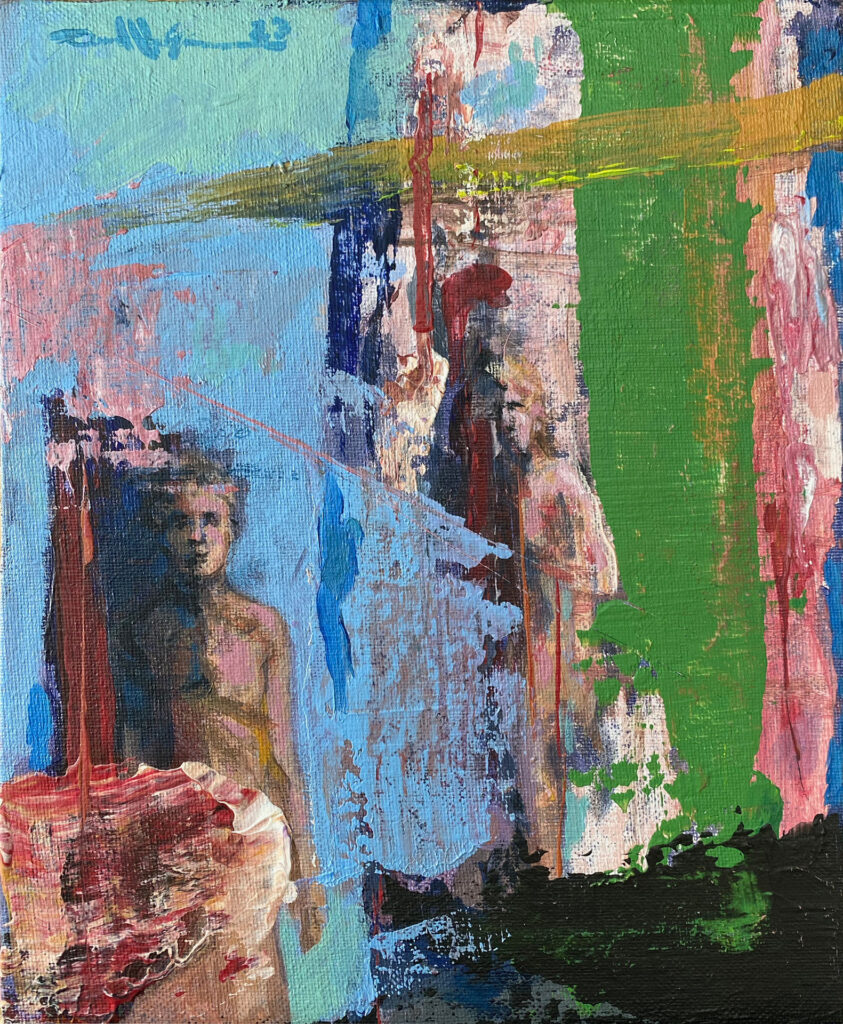 Finding Our Way – $250, 8" x 10", Acrylic on Canvas Board, 2023