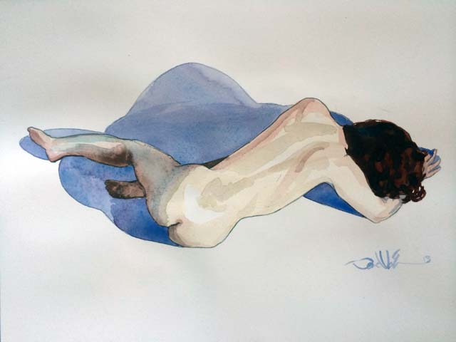 Female Figure Study from Above